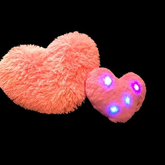 Big Heart Pillow And Light Up Heart Pillow Set - Picture 10 of 13
